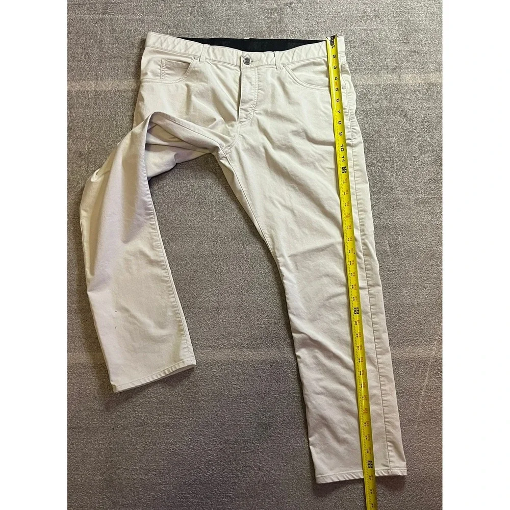 Nike Dri-FIT Mens Golf Pants 33x30 Light Beige 5-Pocket Stretch Performance Pant